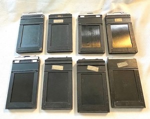 Graflex  Vintage Camera Graphic Wooden 2x3 Film Holders   Lot (8)