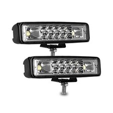 Led Pods Light Bar Slim 60W 10000Lm 12V/24V Driving Fog Light Waterproof 6 Inch