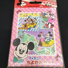 Disney Seika Note Chiyogami Set Vintage Made in Japan Showa Retro Rare