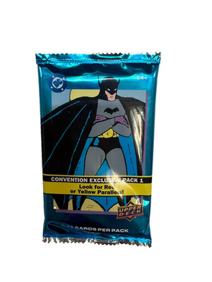 SDCC 2025 EXCLUSIVE UPPER DECK DC PACK 2 BATMAN CARDS SEALED PACK