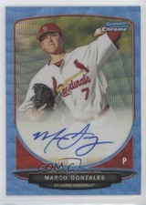 2013 Bowman Draft Blue Wave Refractor 27/50 Marco Gonzales #BCA-MG Auto 0p10