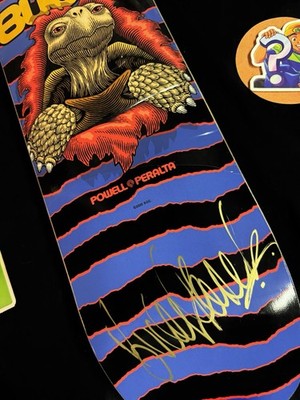 RARE SIGNED Bucky Lasek Tortoise Powell Peralta Flight Skateboard
