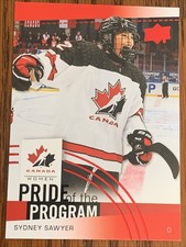 sydney sawyer  2025 Team Canada Hockey #83 Red Foil pride of the program