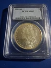 1885 o morgan silver dollar ms62