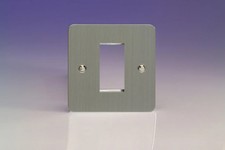 Modular Grid System Silver DataGrid Plate Ultraflat Brushed Steel 1 Space