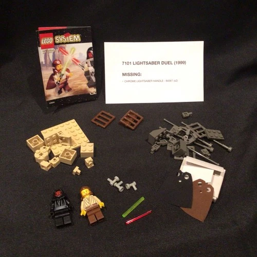 Vintage LEGO Set Star Wars 7101 Lightsaber Duel (1999) NOT COMPLETE