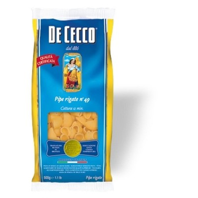 Nudeln Pasta Pipe Rigate N° 49 5x500 Gr. - De Cecco
