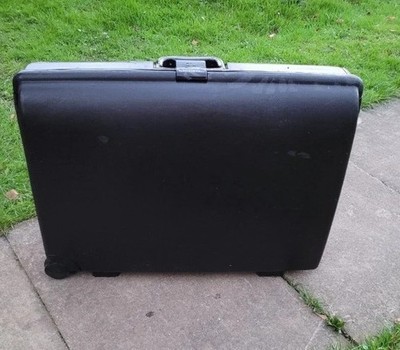 Vintage Samsonite Pull Along Hartschalenkoffer groß blau Zahlenschloss