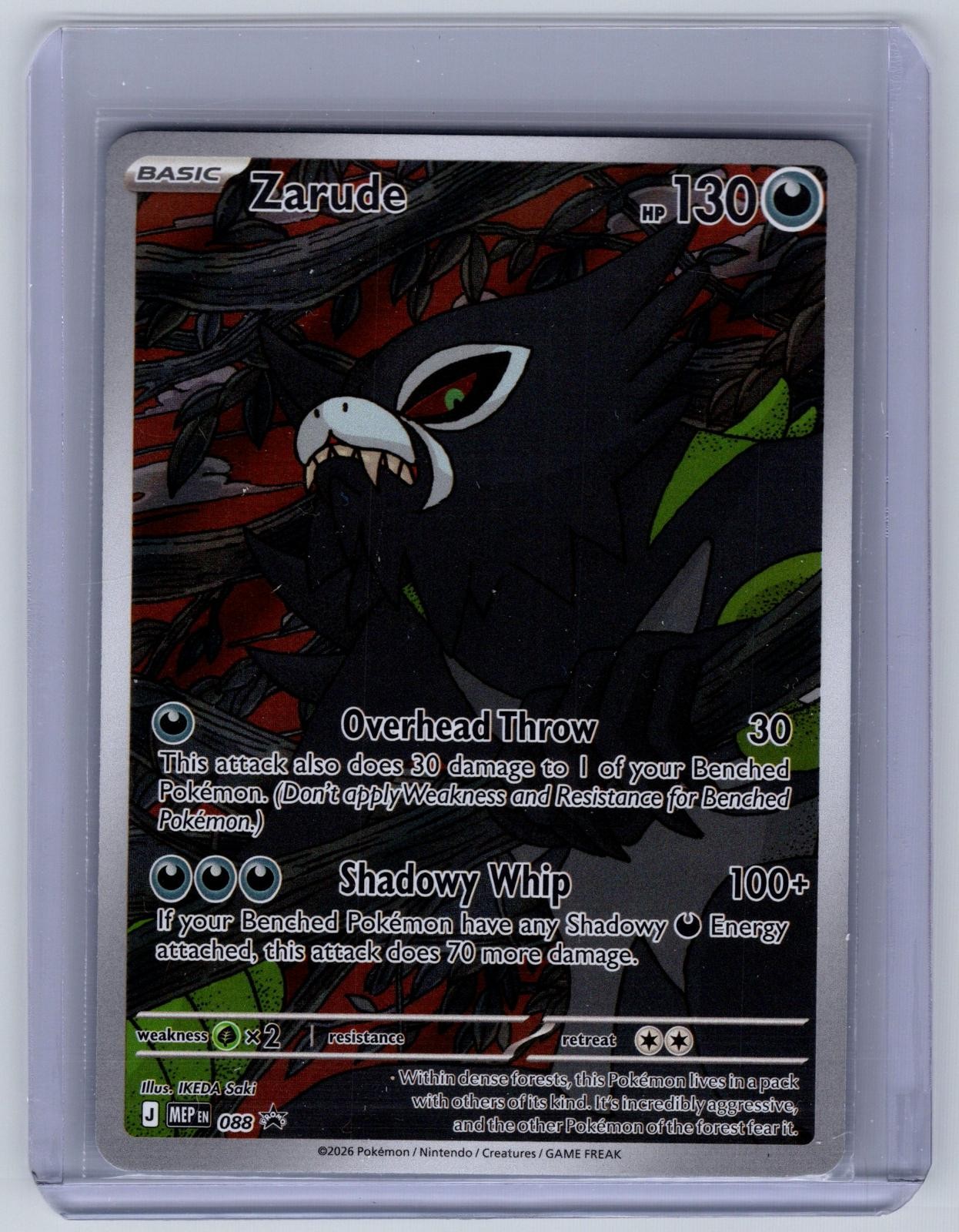 Zarude 088 Holo Promo ME: Mega Evolution Promo Pokemon Near Mint