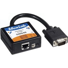 Muxlab VGA Balun II, HD15 Male, PC Side