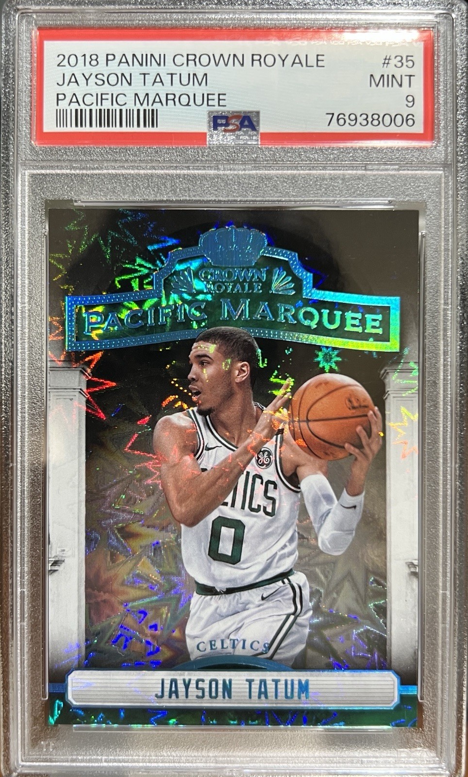 2018-19 Panini Crown royale Jayson Tatum PACIFIC Marquee PSA 9