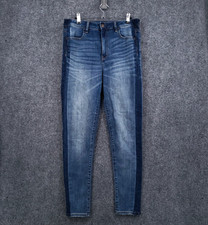 American Eagle Super Hi-Rise Jegging Womens 10 Blue Denim Stretch Skinny Jeans