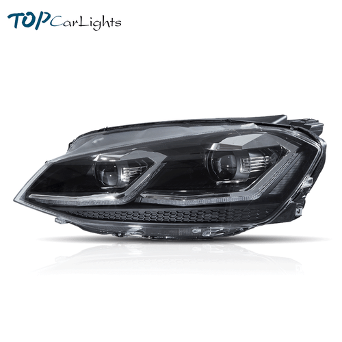 VLAND Full LED Projector Headlights For 2013-18 VW Volkswagen Golf 7 Front Lamps - Picture 2 of 17