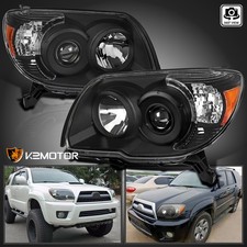 Fits 2006-2009 Toyota 4runner Sr5 Limited Black Projector Headlights Repalcement