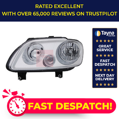 Headlight Headlamp fits VW CADDY Mk3 1.4 Left 04 to 10 N/S Passenger Side Apec
