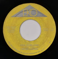 YORUBA SINGERS: Juka Le-Me-Lone / Bird Pepper JA EKO ’72 Afro Calypso 45 HEAR
