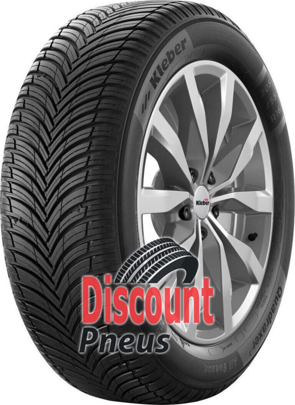 Kleber Quadraxer 3 195/65 R15 91T : Pneu toutes saisons pour voitures compactes et berlines