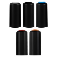 5pcs Microphone Battery Covers: Plastic Mic Battery Screw-On Caps Compatible