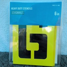 New Everbilt Heavy Duty Stencils 6 in Letters and Numbers Reusable