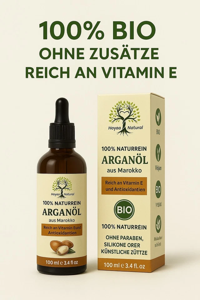Marokkanisches Arganöl 50ml für Haare, Bart, Haut und Nägel 100% Bio - Vegan - Bild 2 von 4