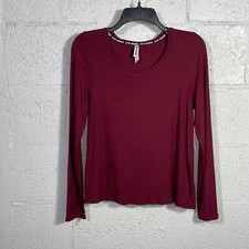 Steve Madden Women's Ribbed Sleep Tee Zinfandel S