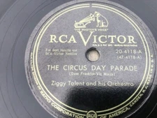Ziggy Talent 78rpm Single 10-inch RCA Victor Records #20-4118 The Circus Day