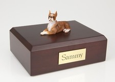 Boxer Brindle Pet Funeral Cremation Urn Avail in 3 Different Colors  4 Sizes