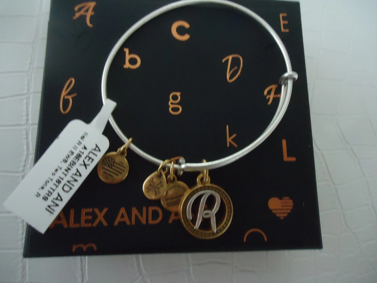 Alex and ani r cheap initial bangle