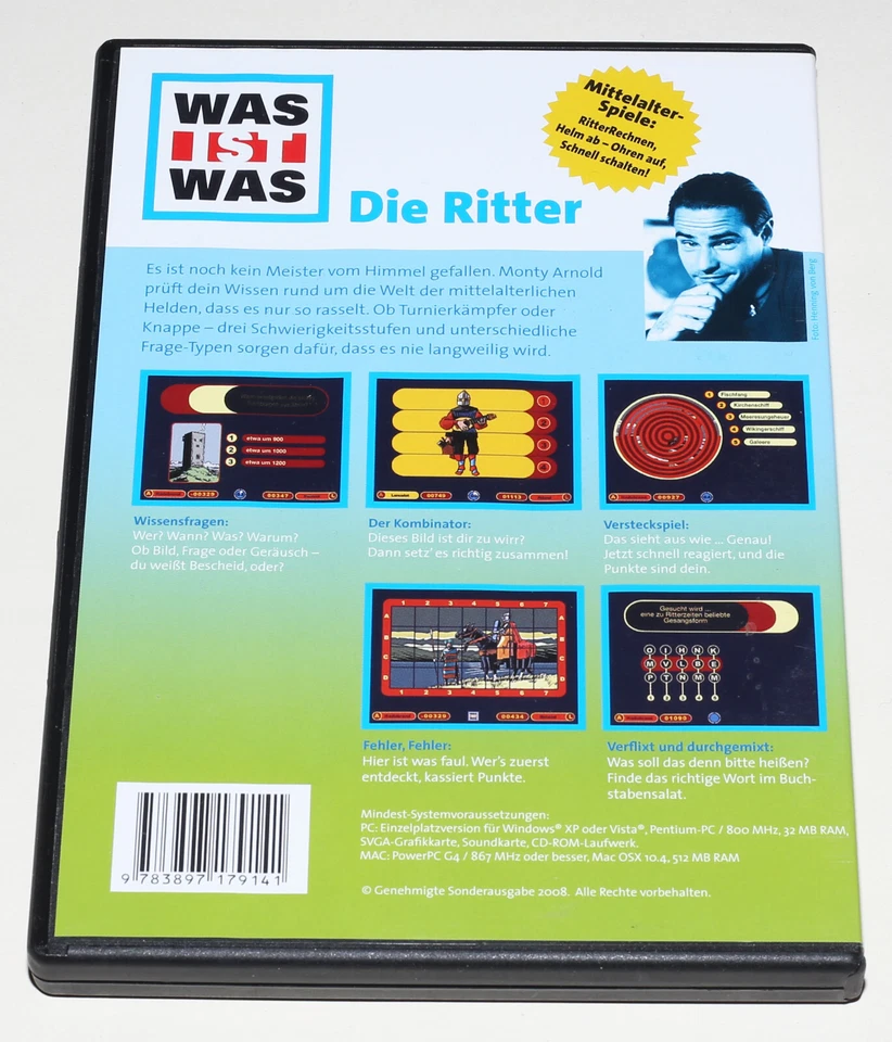 WAS IST WAS - DIE RITTER - RASANTES QUIZ FÜR KLUGE KÖPFE - PC MAC CD ROM - Bild 2 von 2