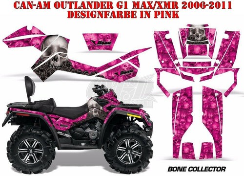 KIT GRÁFICO DE DECORACIÓN DE CARRERAS AMR ATV CAN-AM OUTLANDER STD & XMR/MAX COLECCIONISTA DE HUESOS B - Imagen 5 de 12