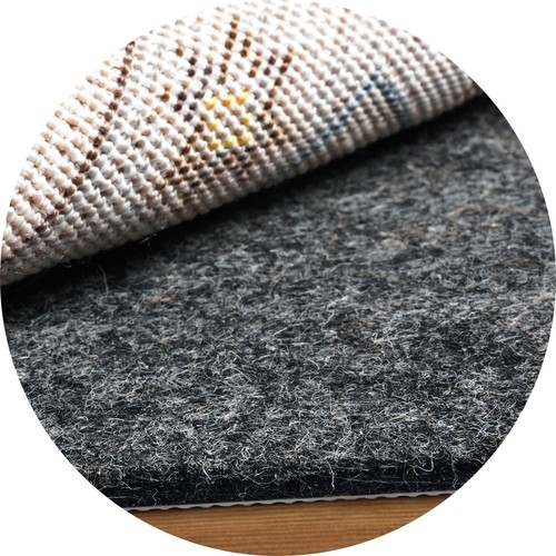 Premium 1/4" Thick Round Rug Pad - 8 Ft Gripper for Hardwood & Tile Floors - 第 3/9 張圖片