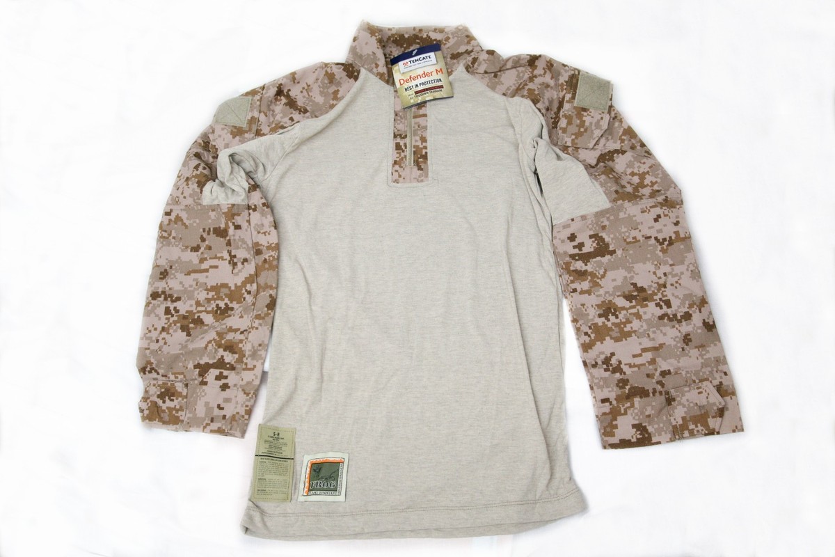米軍　実物　FROG COMBAT SHIRT MEDIUM REGULAR② USMC Woodland Marpat Frog Combat Shirt Top Size Medium