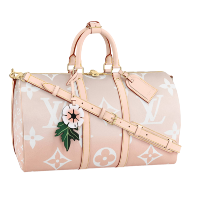 Louis Vuitton By The Pool Keepall Bandouliere 45 Giant Logo Brume