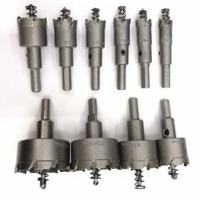 Coolso 10pc TCT Carbide Hole Saw Set – 16-53mm, Steel Metal Cutting, 2.6" Length