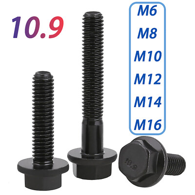 M6 M8 M10 - M16 Standard Pitch Hexagon Flange Bolts High Tensile Flanged Screws