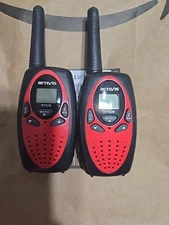 Retevis RT628 Walkie Talkies FRS Walkie Talkie Long Range Red 2 Pack
