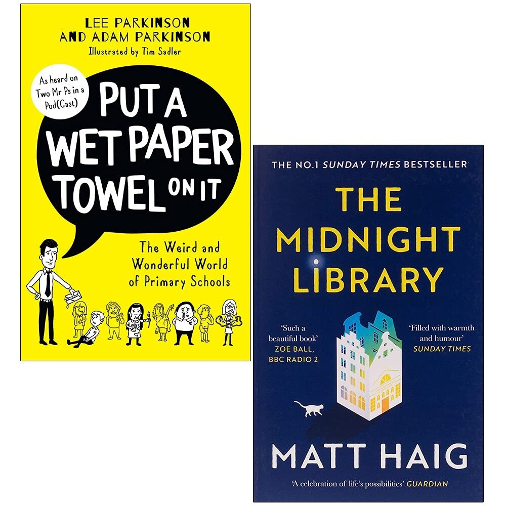 Put A Wet Paper Towel on It Adam Parkins, Midnight Library Matt Haig 2 Books Set
