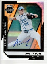 2021 Elite Extra Edition Signatures Prime Numbers B #90 Austin Love 74/75