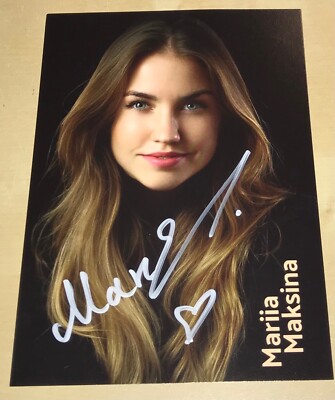 Mariia Maksina Orig. signierte Autogrammkarte Let s Dance Tänzerin Autogramm #12
