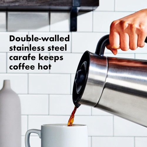 OXO Brew 9 Tassen Edelstahl Programmierbare Kaffeemaschine 72 flüssige Unzen Silber Schwarz - Bild 11 von 13