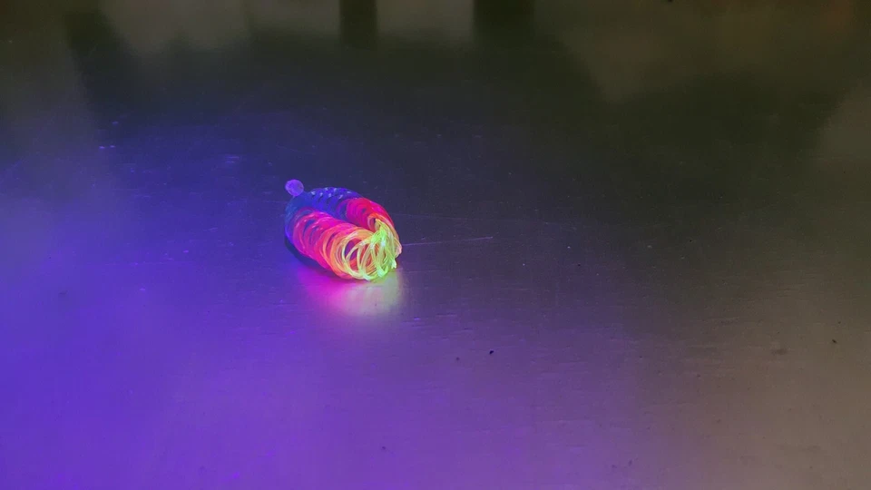 Regenbogen Armband Pride Rainbow bracelett neon Tattoo Choker Schwarzlicht UV - Bild 3 von 4