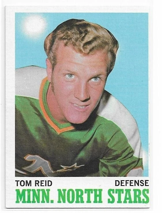 TOM REID 1970-71 Topps Hockey card #43 Minnesota North Stars VG-