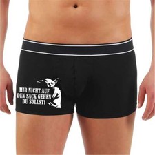 Männer Boxershort Spruch Mir nicht auf den Sack gehen du sollst Herren Schlüpfer