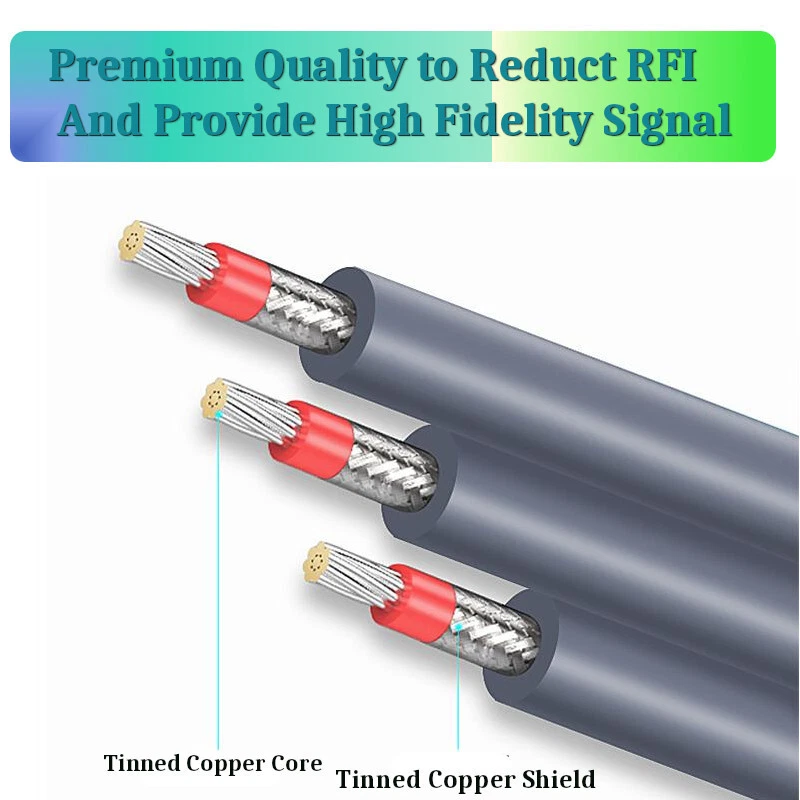 Cable de extensión de DVD de TV de audio y video 3RCA macho a macho extra largo de 20M Original JH Foto 3 de 4