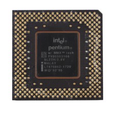 Socket 7 Processor - Intel Pentium MMX 166 - SL27H - 80586 - TESTED - NO TARIFF