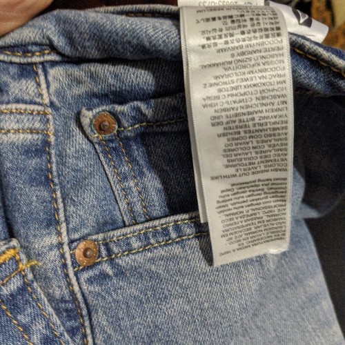 Levi's Flex Premium 512 Jeans Men 32x34 Blue Slim Taper Stretch Eco Performance - Picture 12 of 15