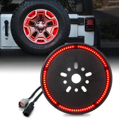 Plug and Play Spare Tire Brake Light Wheel Light for Wrangler 2007-2017 JK JKU