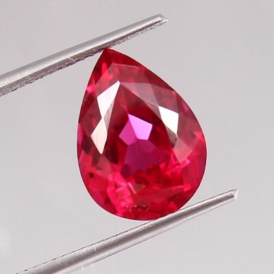 AAA Flawless Mozambique Blood Red Ruby Loose Pear Gemstone Cut Stone 14x10 MM