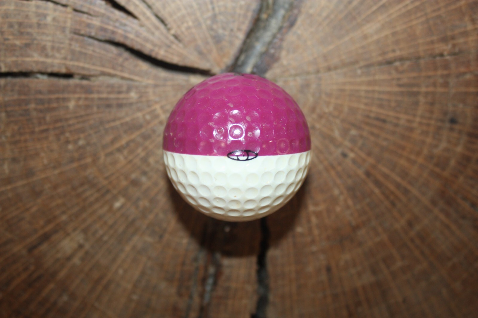 VINTAGE PLUM AND WHITE PING GOLF BALL MUST SEE!!!! eBay