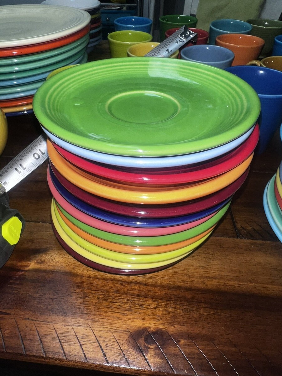 VINTAGE 1980'S FIESTAWARE HOMER LAUGHLIN MULTICOLOR VINTAGE 1980'S FIESTAWARE HOMER LAUGHLIN MULTICOLOR